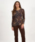 Vassalli Long Sleeve Top with High Neck - Rhapsody