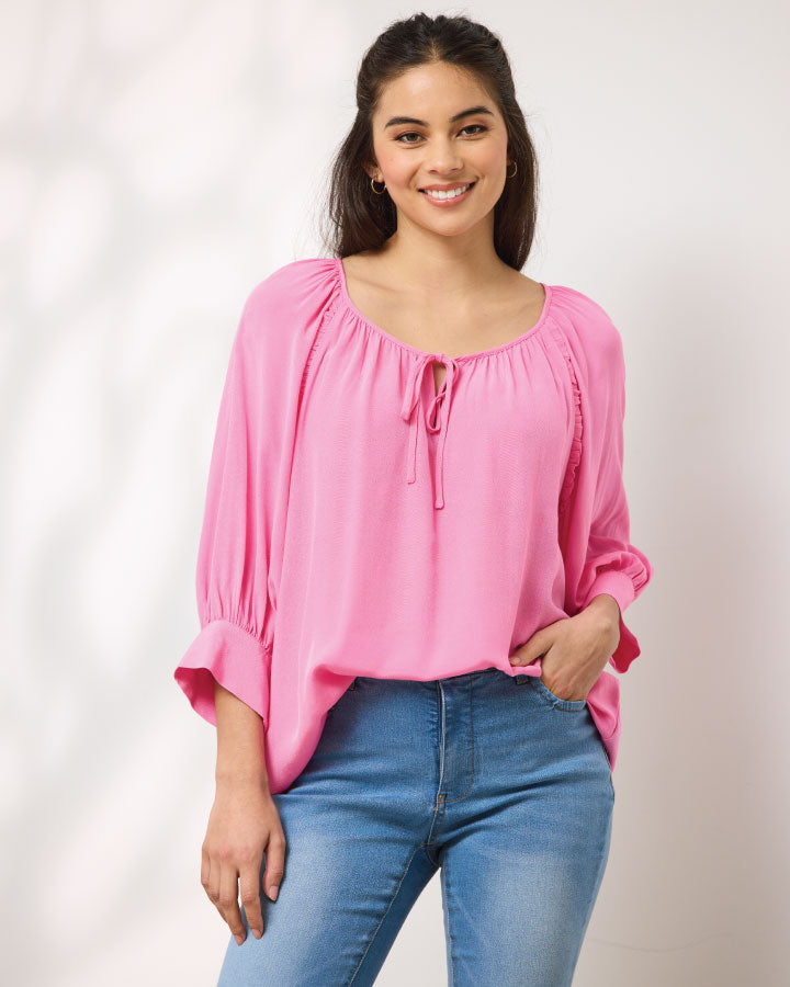 Duo Melody Ruffle Top - Candy – Gabriel's Fashion & Footwear | Classic ...