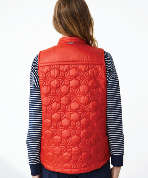 Newport Glacier Quilted Vest - Rust