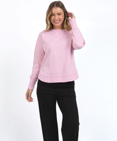 Foxwood Signature Crew Sweat Shirt - Pink