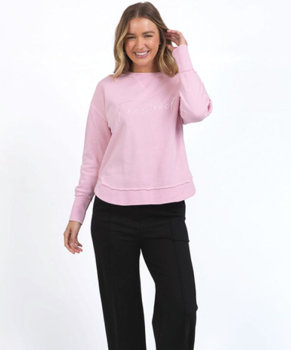 Foxwood Signature Crew Sweat Shirt - Pink