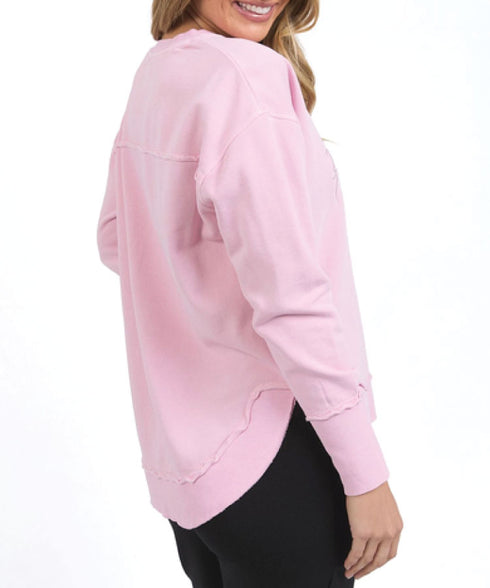 Foxwood Signature Crew Sweat Shirt - Pink