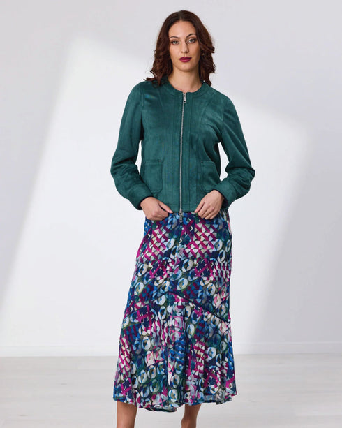 New Port Splendour Print SKIRT