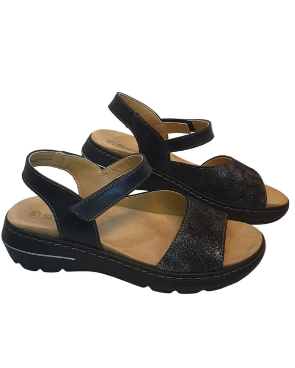 Suave Epsilon  Sandal - Cinder Black