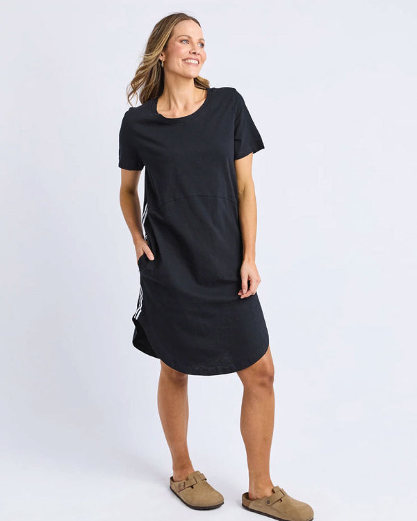 Foxwood Bay Tape Dress - Black