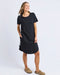 Foxwood Bay Tape Dress - Black