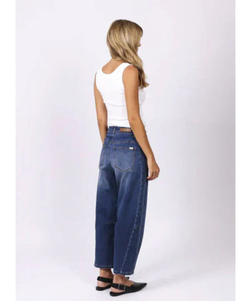 Monaco Toni Barrel Jeans - Blue