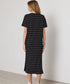 Duo Union Dress - Black/White Stripe