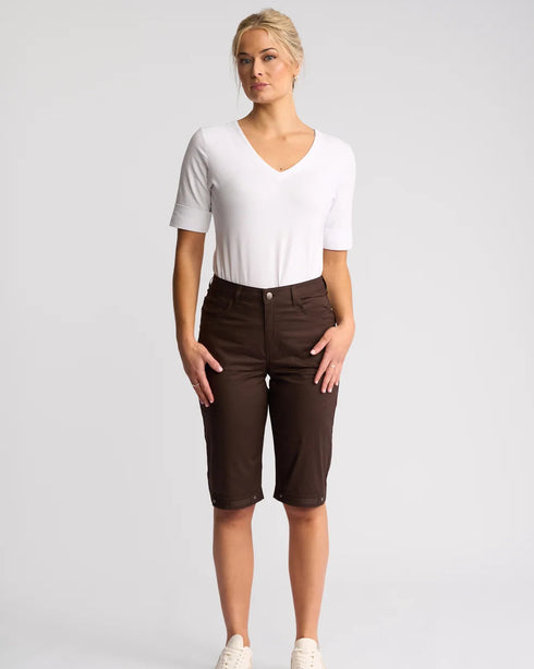 Vassalli Custom Poplin Short (H1001P) - Chocolate