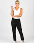 Vassalli Marble Relaxed leg Pant - Black