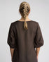 Vassalli Newman V Neck Dress - Chocolate