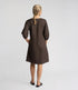 Vassalli Newman V Neck Dress - Chocolate