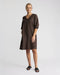 Vassalli Newman V Neck Dress - Chocolate