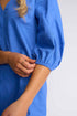 Vassalli Newman V Neck Dress - French Blue