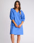 Vassalli Newman V Neck Dress - French Blue
