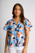 Vassalli Nyla V Neck Top with floaty sleeve - Row