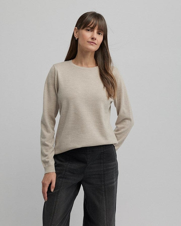 Yarra Trail Villa Knit Merino - Almond