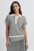 Yarra Trail Loam Knit Top - Black /White