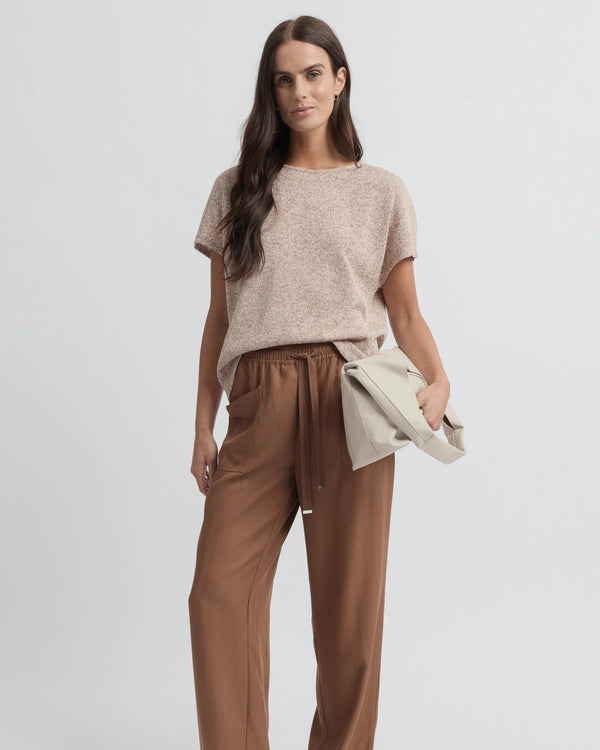 Yarra Trail Lona  Tee - Clay/Ecru