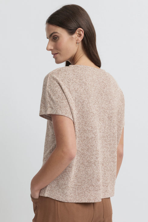 Yarra Trail Lona  Tee - Clay/Ecru
