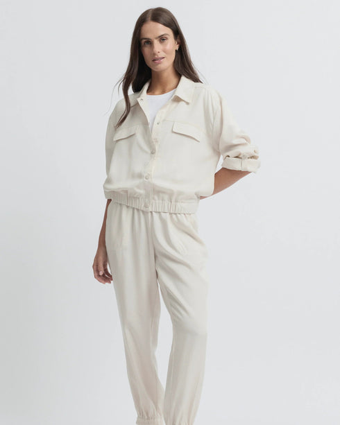 Yarra Trail Natal Shacket - Cashew