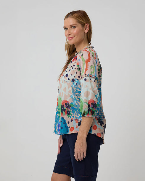 Yarra Trail Resort Print Top