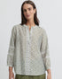 Yarra Trail Vine Blouse - Ecru/Lawn