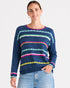 Zacket & Plover Lace Pop Cardi - Denim