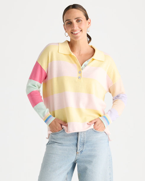 Zacket & Plover Summer Rugby Top - Banana