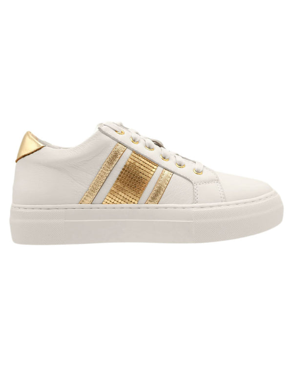 Gelato  Zee Sneaker - White / Gold