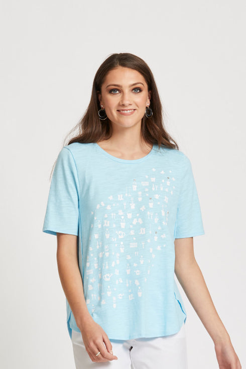 Caroline T-Shirt Newport Ice Blue