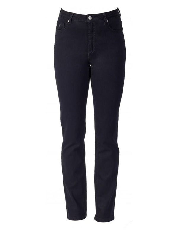 Vassalli Heavy top Stitch Slim Leg Jean 5719 - Black