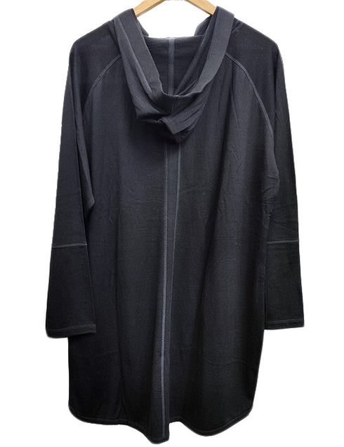 Merino Hooded Tunic/Dress 4270 Black