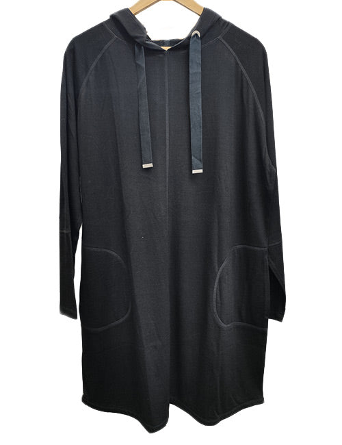 Black 2024 hooded tunic