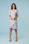 Classified Lucia Lined Dress - Pale Blue Floral