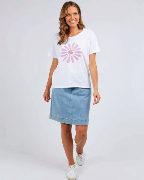 Elm Fresh as a Daisy Tee- White