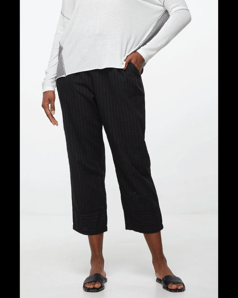 L D + C Every Day Relaxed Leg  Cotton Pants - Black