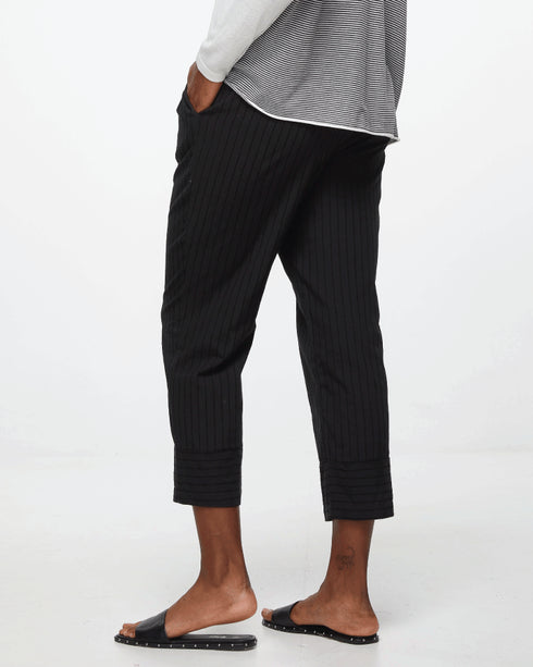 L D + C Every Day Relaxed Leg  Cotton Pants - Black