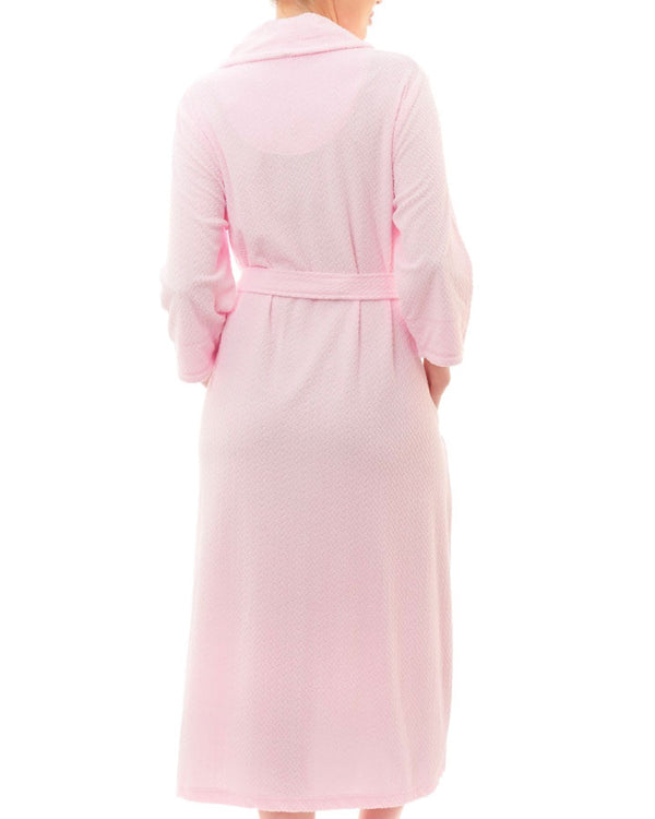Givoni Mid Length Button Dressing Gown - Pink