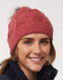 Carla Cable Beanie Rose