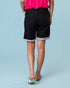 Classified Knit Denim Shorts Black