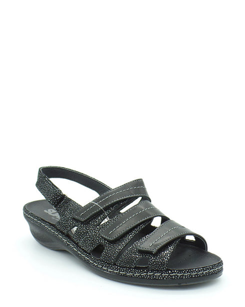 Dijon adjustable Sandal Black/Black