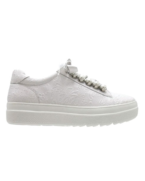 Gelato Bigger White Fern pearl Sneaker - White