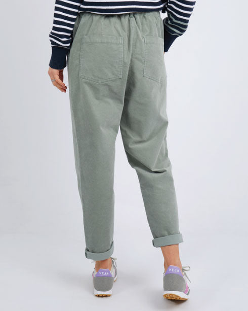 Elm Dulcie Cord Pant - Ice (Sage Green)