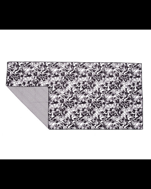 Microfibre Towel- Ink/ Black White