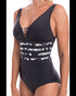 TOGS V Neck Ink Binding Mastectomy friendly one piece