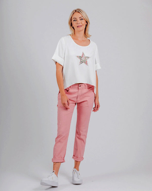 Mi Moso Nora Cotton Jeans- Pink