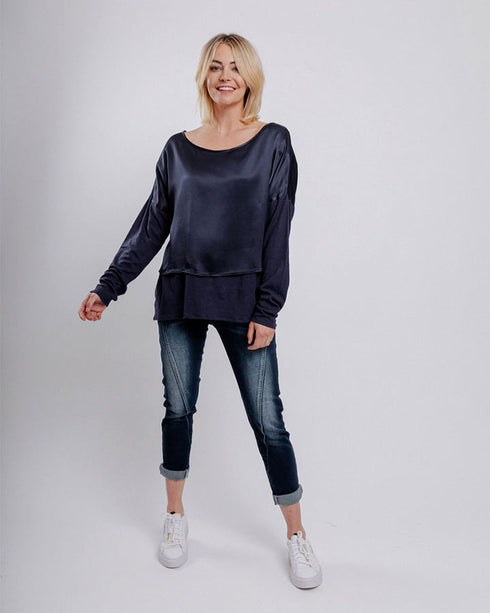 Moss Trixie Top - Navy