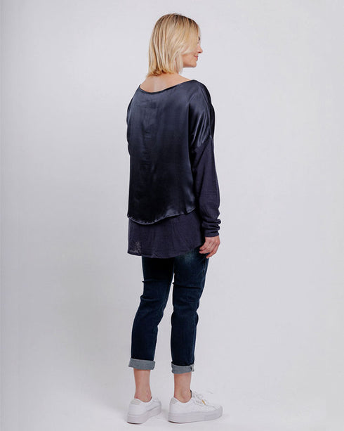Moss Trixie Top - Navy