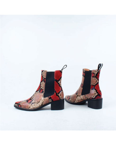 Bresley Daily -  Mulberry Python Boot